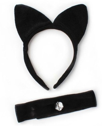 Cat aliceband collar - &, set