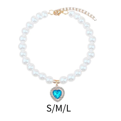 Dog cat pearl necklace - necklace, costume