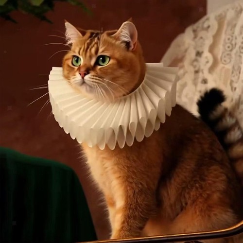 Cat dog collar - soft, fancy